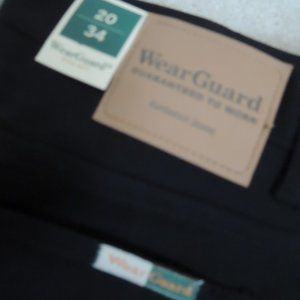 Ladies Black Denim Jeans Size 20X34 Straight Leg